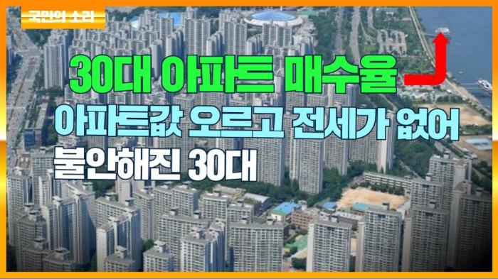  고양시청 이동환시장 아파트값 오르고 전세가 없어 불안해진 30대 매수율 증가 국민의소리   기사 이미지